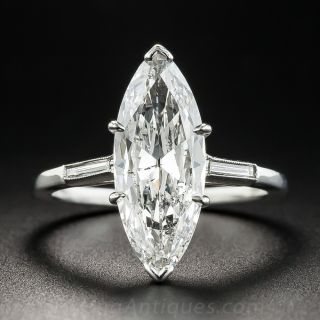 2.40 Carat Marquise Diamond Ring - GIA G SI2