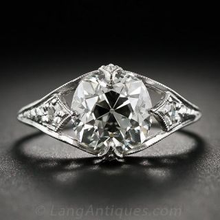 2.42 Carat Vintage Style Diamond Engagement Ring