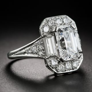 2.45 Carat Emerald-Cut Diamond Ring - GIA E-VS1 