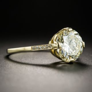 2.46 Carat Solitaire Diamond Engagement Ring - GIA 
