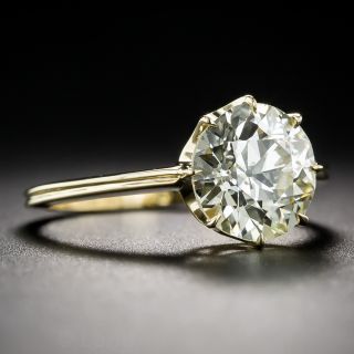 2.49 Carat European-Cut Diamond Solitaire