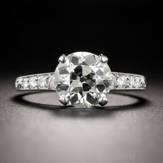 2.51 Carat European-Cut Diamond Ring - GIA M/VS2