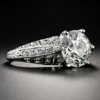 2.60 Carat Art Deco Diamond Ring