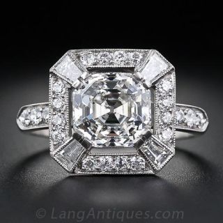 2.75 Asscher Cut Diamond Ring