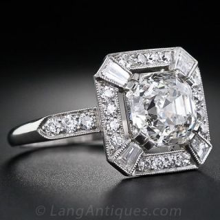 2.75 Asscher Cut Diamond Ring