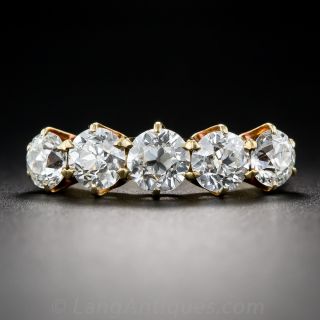 2.75 Carat Diamond Antique Five-Stone Ring
