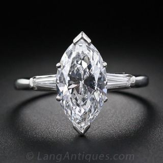 2.75 Carat Marquise Diamond Ring