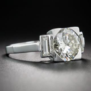 2.84 Carat Diamond Art Deco Ring