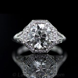Art Deco Diamond Engagement Ring 
Art Deco Jewelry 