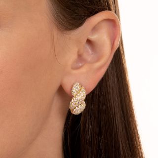 French French Twist Diamond Earrings
