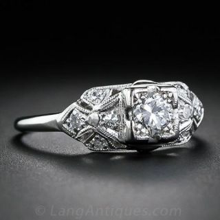 .20 Carat Art Deco Diamond Engagement Ring