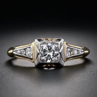 .20 Carat Art Deco Diamond Engagement Ring 