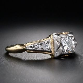 .20 Carat Art Deco Diamond Engagement Ring 