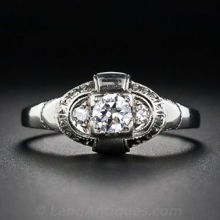 .20 Carat Art Deco Diamond Engagement Ring
