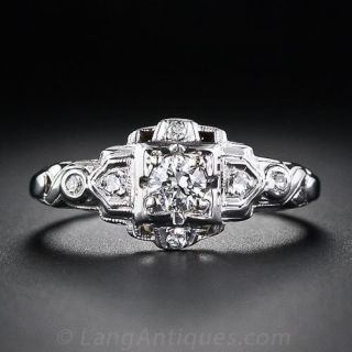 .20 Carat Art Deco Diamond Engagement Ring