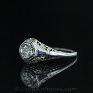 .20 Carat Art Deco Diamond Ring