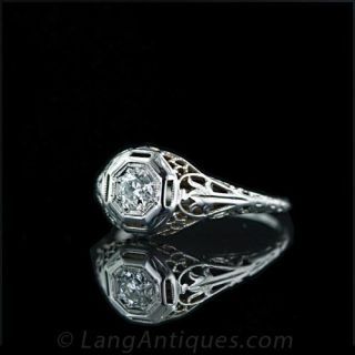 .20 Carat Art Deco Diamond Ring