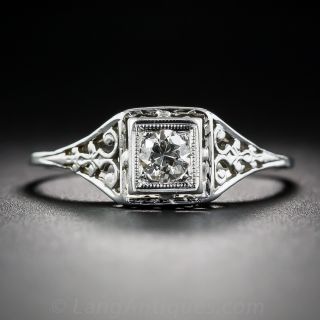 .20 Carat Diamond Art Deco Engagement Ring