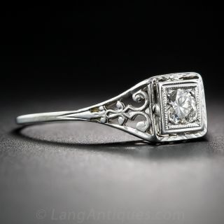 .20 Carat Diamond Art Deco Engagement Ring
