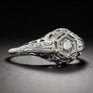 .20 Carat Diamond Art Deco Engagement Ring