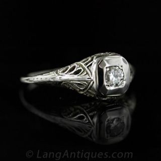 .20 Carat Diamond Filigree Ring