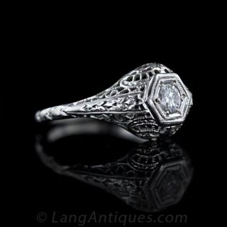 .20 Carat Diamond Filigree Ring