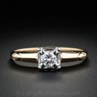 .20 Carat Diamond Vintage Solitare Illusion Ring