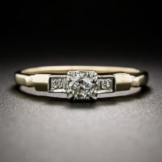 .20 Carat Two-Tone Gold Vintage Diamond Engagement Ring