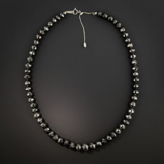 200 Carats Black Carbonado Diamond Bead Necklace - 3