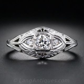 .21 Carat Art Deco Diamond Ring