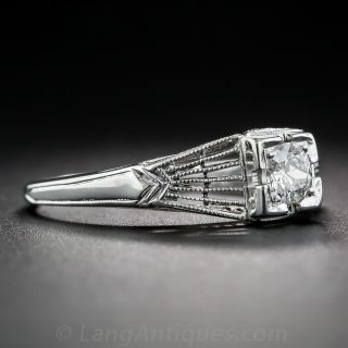 .22 Carat Art Deco Diamond Engagement Ring