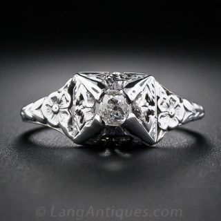 .22 Carat  Art Deco Engagement Ring