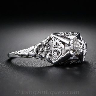 .22 Carat  Art Deco Engagement Ring