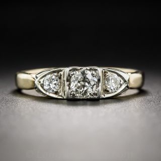 .22 Carat Center Vintage Diamond Engagement Ring