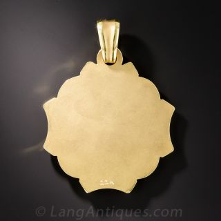22 Karat Yellow Gold Religious Pendant