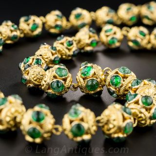 22K Gold Indian Necklace