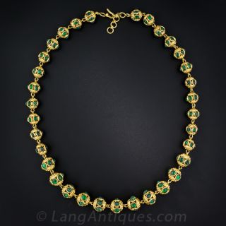 22K Gold Indian Necklace