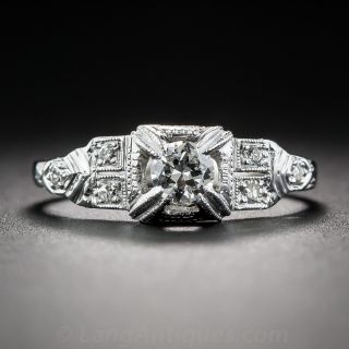 .23 Carat Diamond Art Deco Engagement Ring 