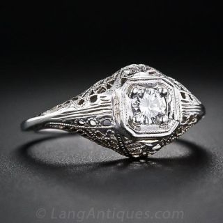 .23 Carat Diamond Vintage Engagement Ring