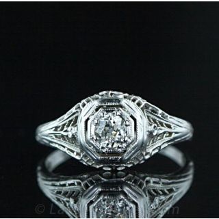 .23 Carat Late Edwardian Diamond Engagement Ring Main View