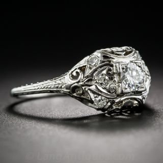 .24 Carat Art Deco Diamond Engagement Ring