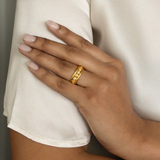 24K Diamond Eternity Band by Gurhan, Size 7 1/2