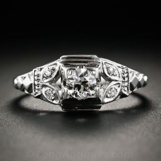 .25 Carat Art Deco Diamond Engagement Ring