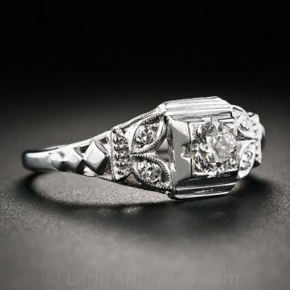 .25 Carat Art Deco Diamond Engagement Ring