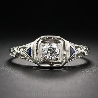 .25 Carat Art Deco Diamond Engagement Ring