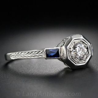 .25 Carat Art Deco Diamond Engagment Ring