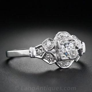 .25 Carat  Diamond Deco Engagement Ring