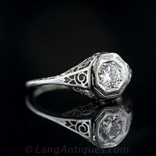 .25 Carat Filigree Diamond Solitaire