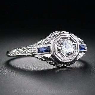 .25 Carat Platinum and Diamond Engagement Ring