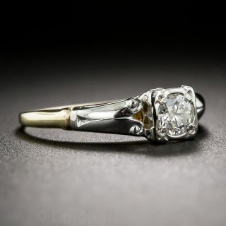 .25 Carat Two-Tone Diamond Engagement Ring c.1921